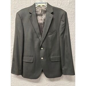 Joseph Abboud Loro‎ Piana Super 120s Wool Blazer Mens 40 Short Black Sport Coat